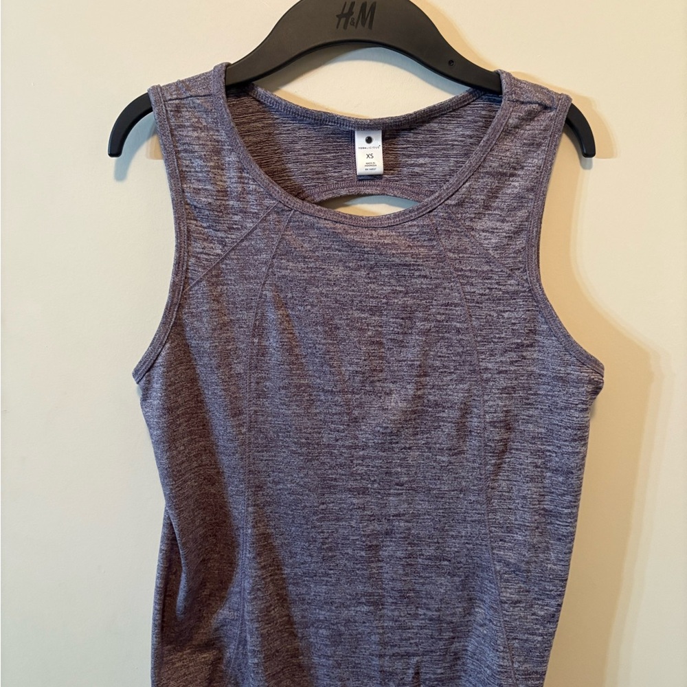 Yogalicious Women's Heathered Purple Tank Top